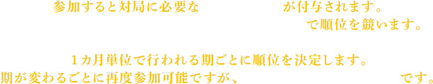 大会概要・ルールの詳細