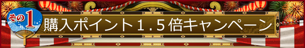 その1・ポイント購入1.5倍セール